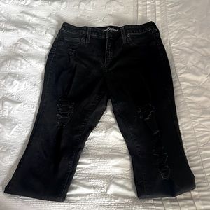 Distressed Black Skinny Jeans